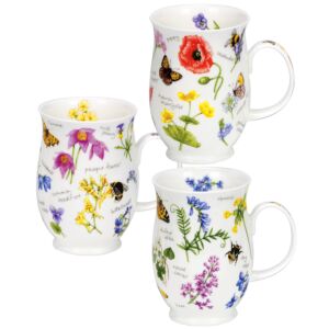 Wayside Floral Suffolk Set Of 3 Mugs