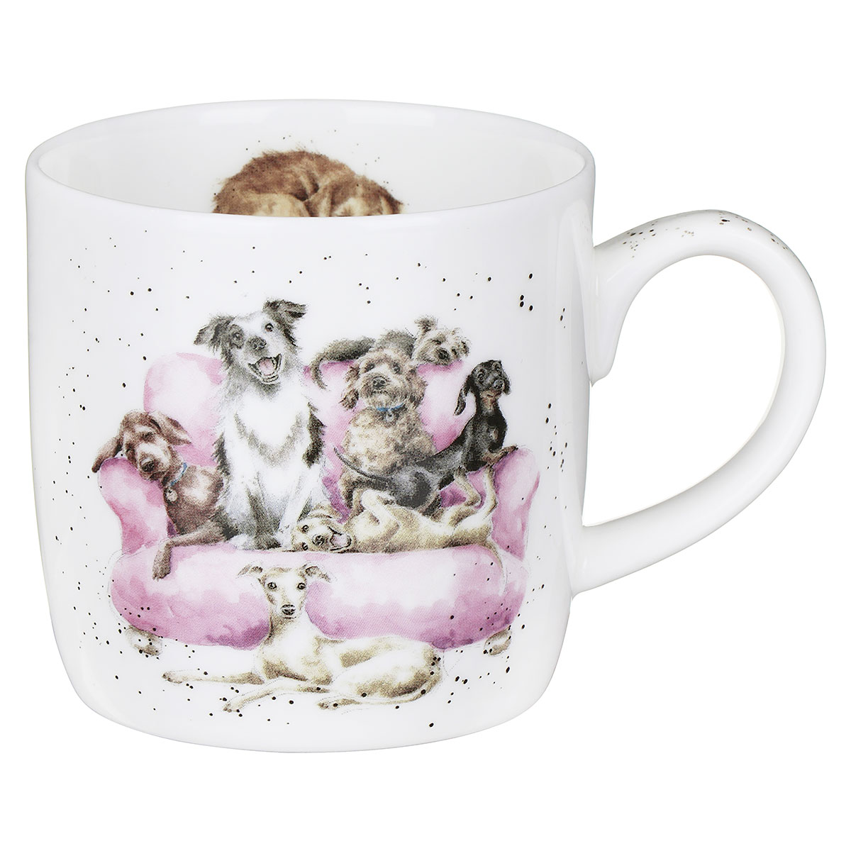 Wrendale Movie Night Dogs Fine Bone China Mug