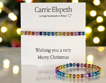 Christmas Sentiment Bracelets Collection from Carrie Elspeth