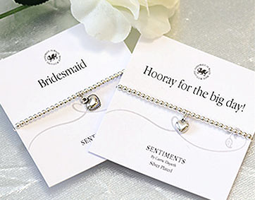 Wedding Sentiment Bracelets Collection from Carrie Elspeth